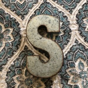 Metal S wall art